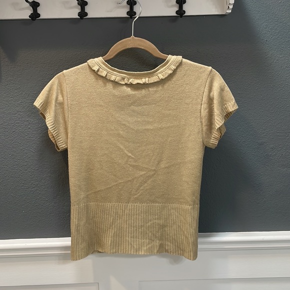 Tan shrug, size medium, 100% acrylic. Gently loved, non-smoking home. - Picture 3 of 3